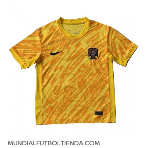 Camiseta Portugal Portero Primera Equipación Replica Eurocopa 2024 mangas cortas
